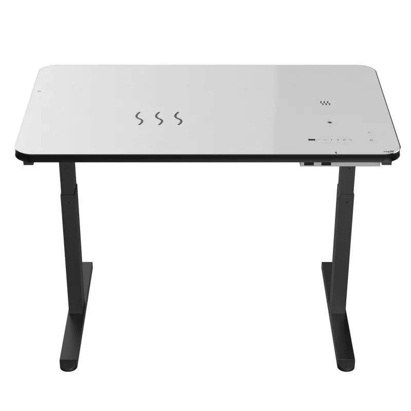 Musta lasilevy kaksoismoottorin sähköinen nostopöytä