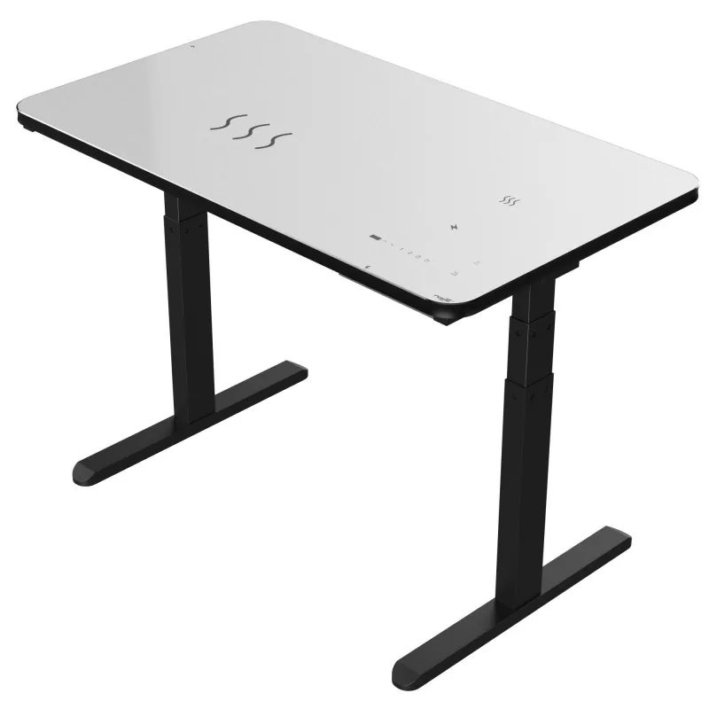 Musta lasilevy kaksoismoottorin sähköinen nostopöytä