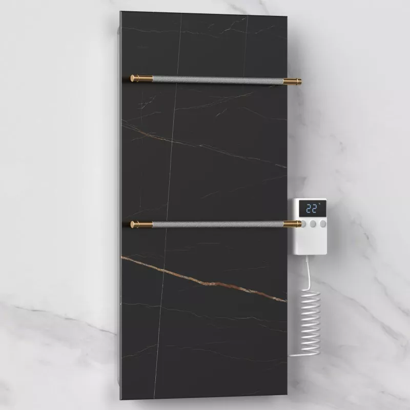 Grafeenin älykäs lasi valkoinen pyyheteline