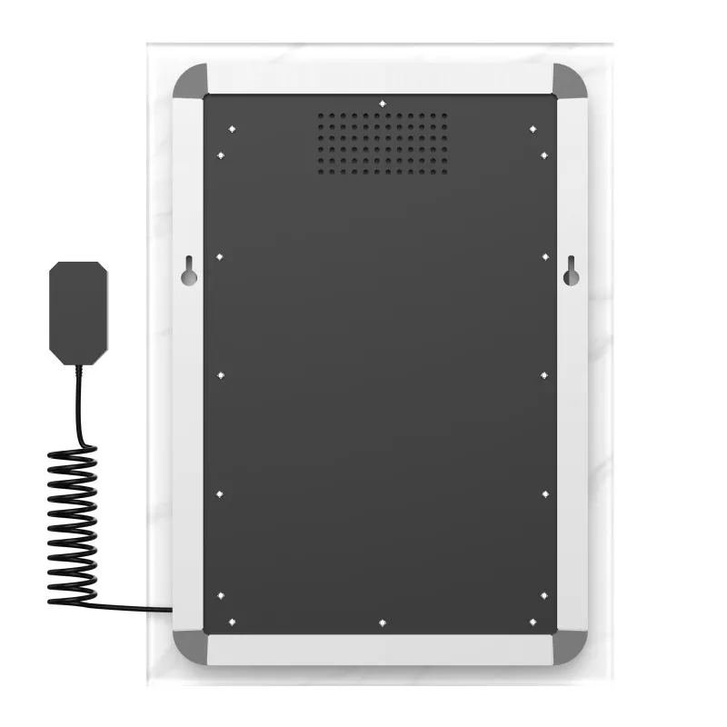 Grafeenin älykäs lasi valkoinen pyyheteline